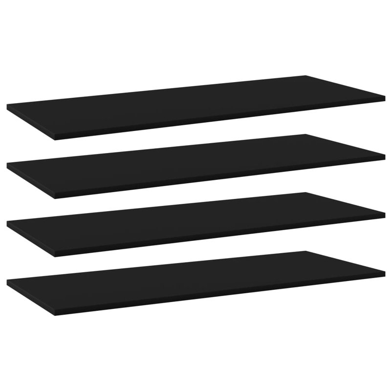 Floating Shelves Wall Shelving Wall Mounted Shelves Display Wall Units, Black, 0.6" H x 39.4" W x 15.7" D