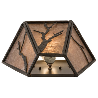 Rustic Lodge Flush Mounted Sconce