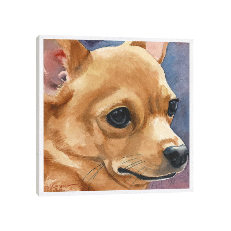 Taco by Teresa Kogut - Painting on Canvas, White Floater Framed, 66.04cm H x 66.04cm W x 3.81cm D