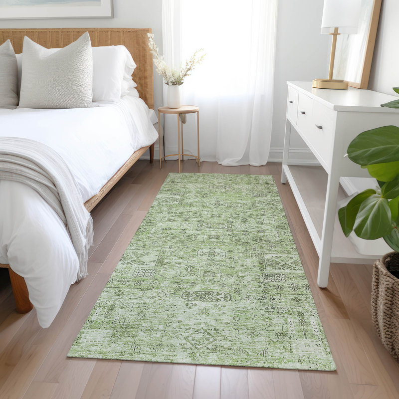 Tapis intérieur / extérieur Everlee avec envers antidérapant, Tapis de couloir 2 pi 3 po x 7 pi 6 po