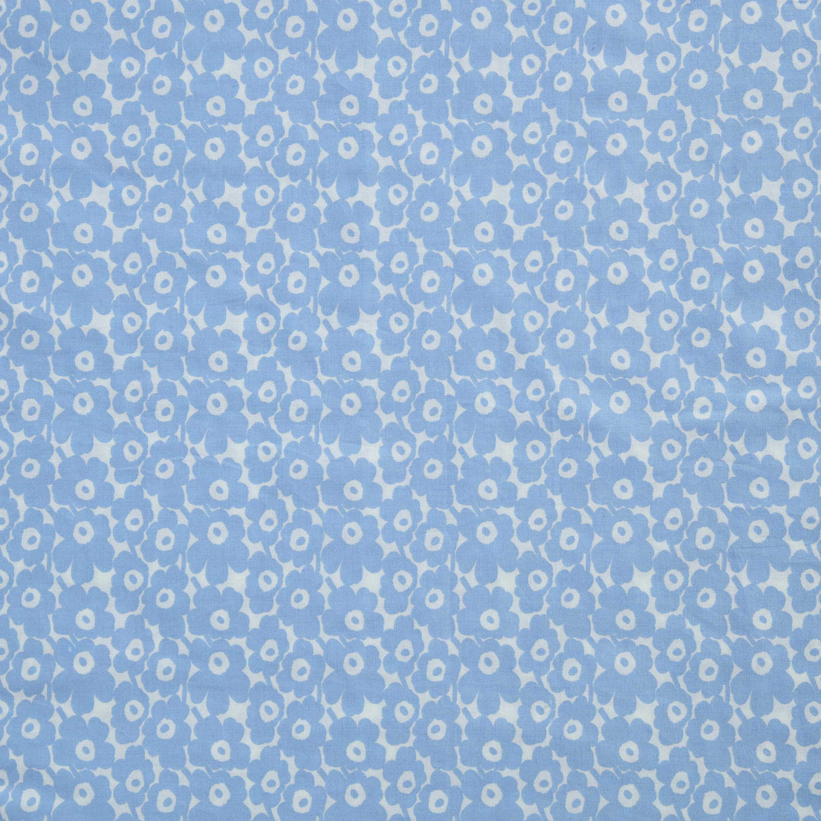 Mini Unikko 200 Thread Count 100% Cotton Sheet Set , Full Sheet Set with 2 Standard Pillowcases, Pikkuinen Unikko Blue