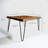 Metal Edge Solid Wood Top Single Coffee Table-93532253