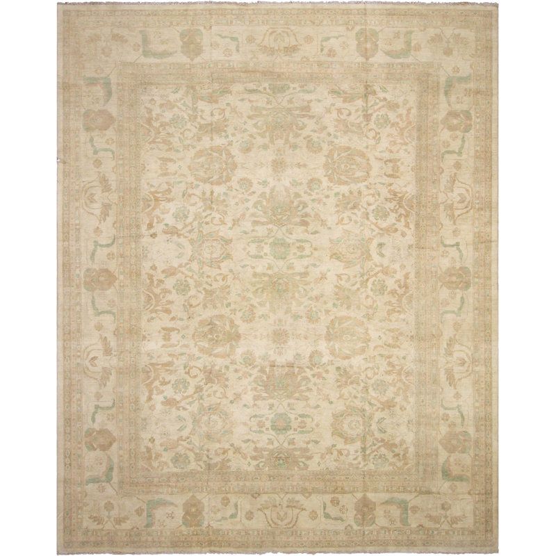 Tapis unique brun clair / brun clair par Arshs Fine Rugs de 12 pi 4 po x 15 pi 1 po Kellyanna