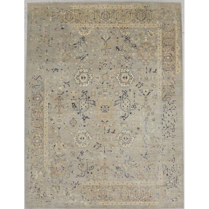 Transitional Hand Knotted Wool Oriental Area Rug