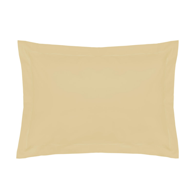Plain Dye 200 TC Egyptian-Quality Cotton 100% Cotton Plain Oxford Pillow Case, Papyrus