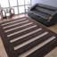 Tapis Silcott en laine tissée à la main, écologique - 183 x 274 cm, rectangulaire, couleur beige brun, design moderne et contemporain, tapis épais à poils longs antidérapants faits main pour le salon-29277483