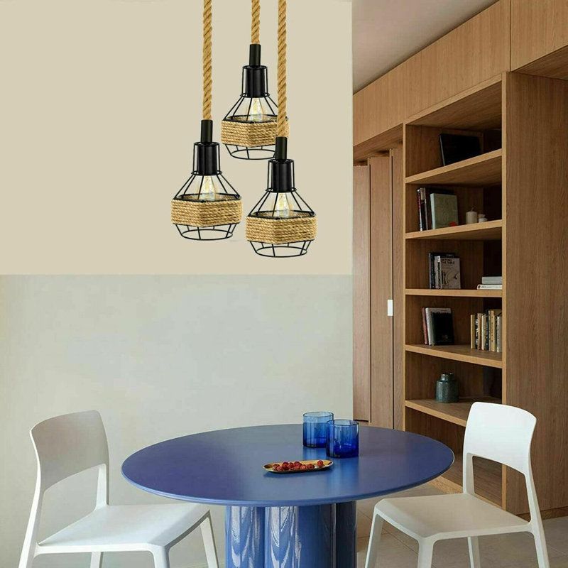6 - Light Black Kitchen Island Pendant