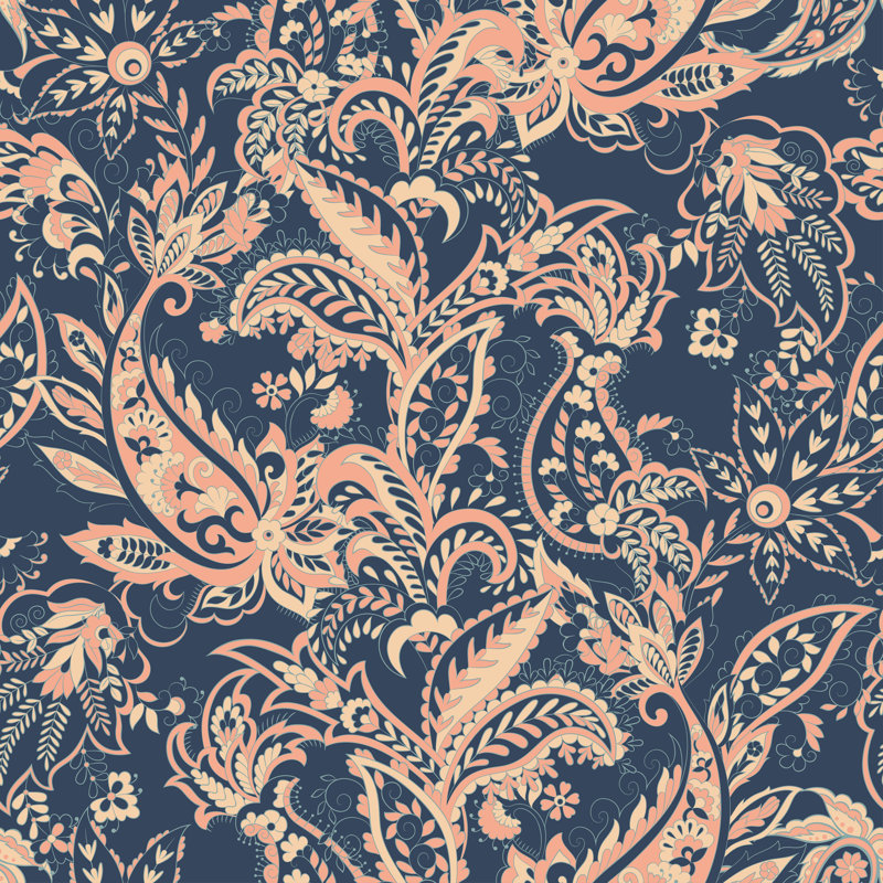 «Miltmore Paisley», impression sur toile tendue, H 12 po x l 12 po