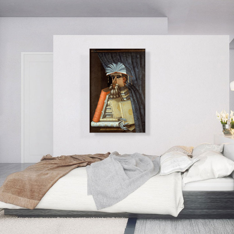 «The Librarian 1562» par Giuseppe Arcimboldo, impression sur toile tendue, H 40 po x l 26 po x P 1,5 po