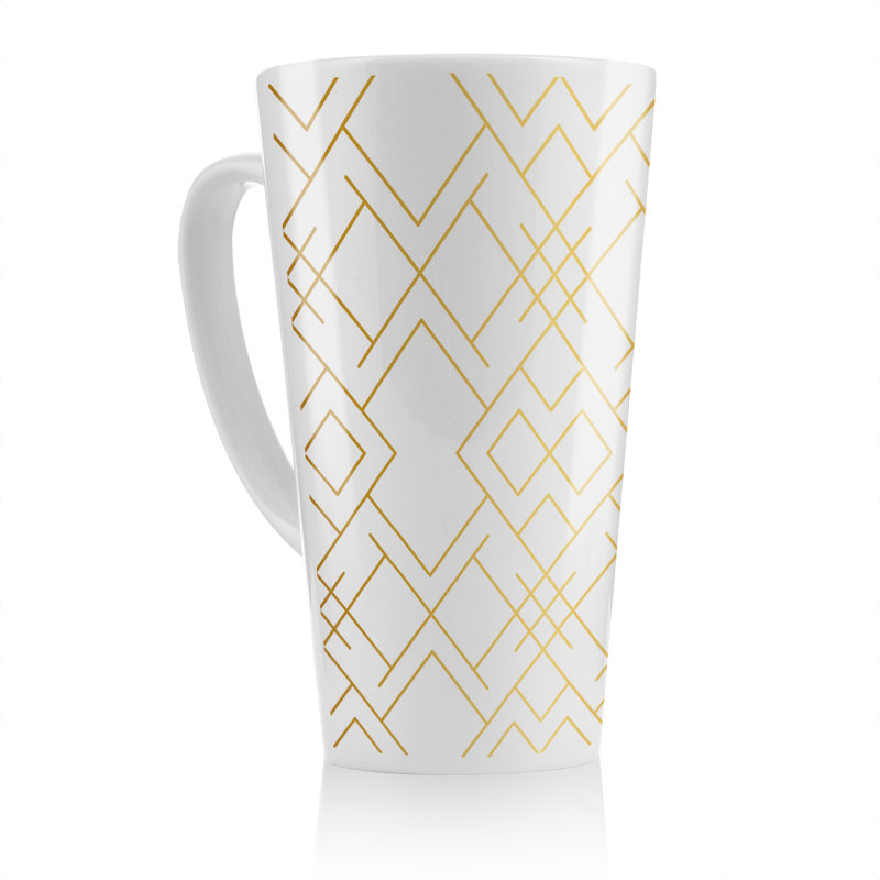 Geo Pattern Latte Mug