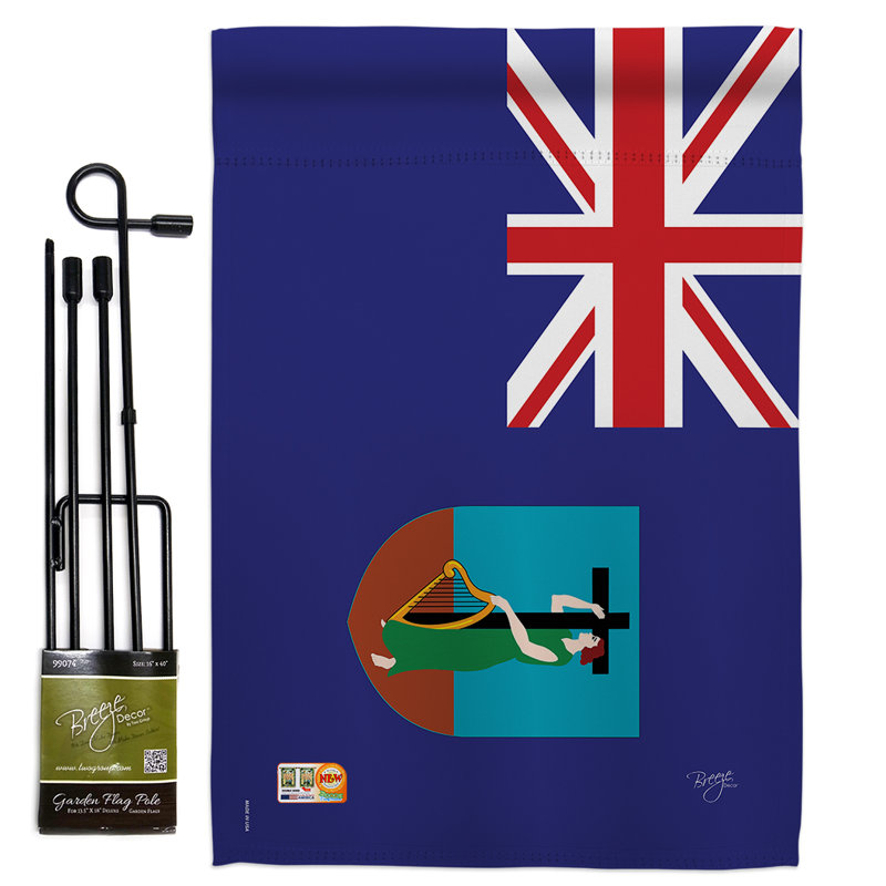 Double Sided 18.5'' H x 13'' W Polyester Flag Set