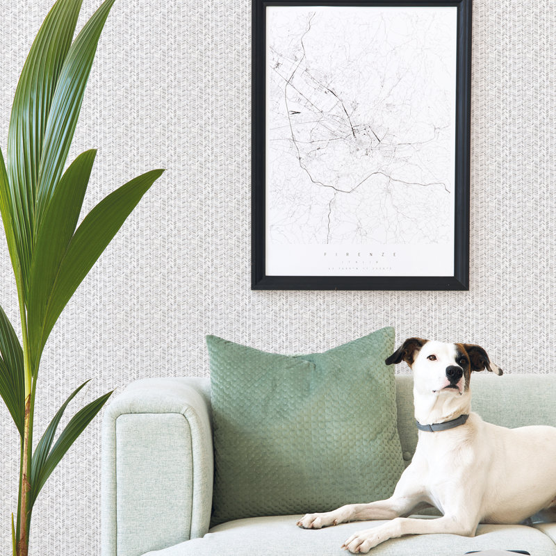 Aleris 10m x 53cm Matte Wallpaper Roll, Black/Grey