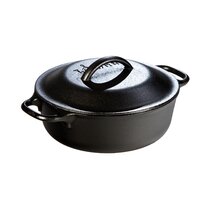 TeamFar 6QT Dutch Oven with Lid, Enameled Nonstick Cast Iron Dutch Oven  Cooking Pot for Stewing Baking Braising, Various Stoves & Oven Safe, Toxic