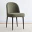Modern Linen Upholstered Dining Chair with Metal Legs-1675662196