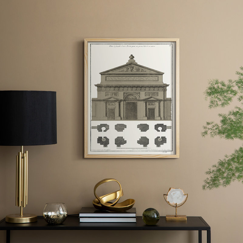 Buildings & Facades II Framed Print - Solid Wood, 11" H x 9" W, Natural