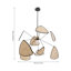 Luminaire suspendu en bambou Kamena