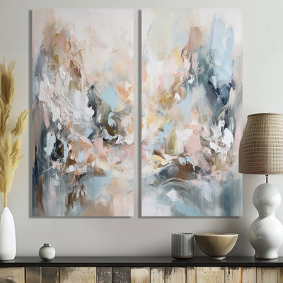 Delicate Brushstrokes Abstract Painting IV - Abstract Painting Art Prints On Canvas
