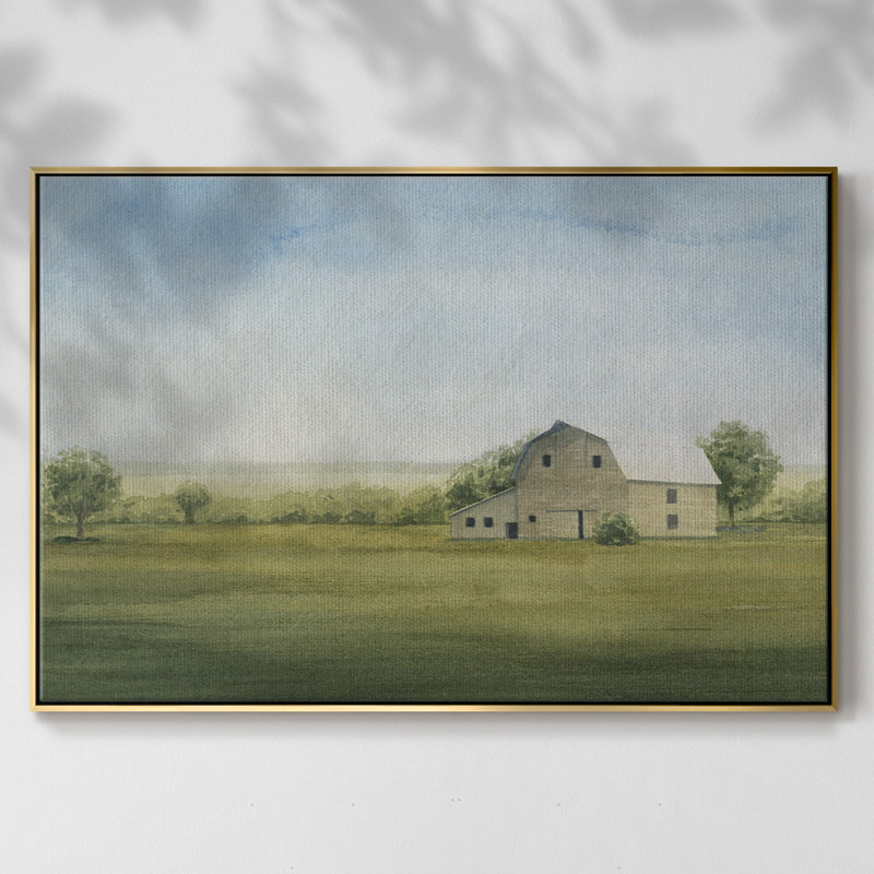 «Grove Farm I», reproduction d'art sur toile, H 25 po x l 37 po x P 2 po, Or