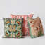 Oreiller carré en coton brodé avec motif