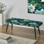 Banc rembourré floral noir Truong-312880835