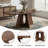 5-Piece Round Dining Table Set For 4-6, 59" Extendable Dining Room Table Set With 4 Ergonomic Chairs , Oval Modern Dinette Table With Mdf Board, Space-Saving.-128131070-128131073