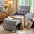 the Sleeper Long Convertible Sofa Bed, Versatile Comfort, Multi-functional Sofa-1836560296