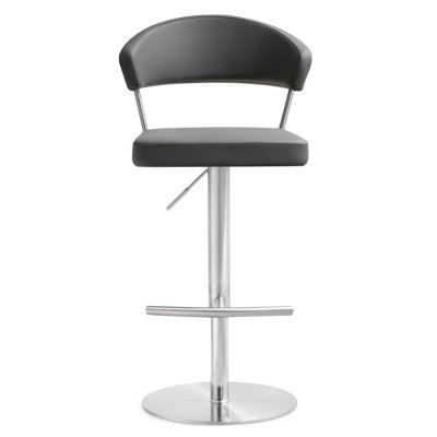 Upholstered Counter Stool with Metal Frame