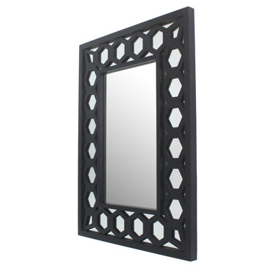 Vibbert Wood Flat Wall Mirror