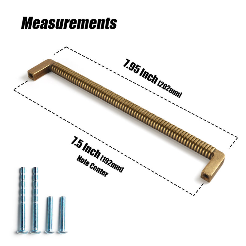 5" Center to Center Bar/Handle Pull Multipack, 7.95"