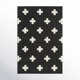 Cavan Geometric Handmade Tufted Wool Black Area Rug