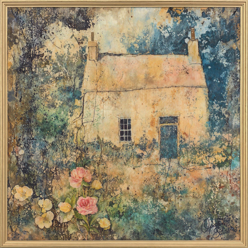 Coin du jardin, art encadré