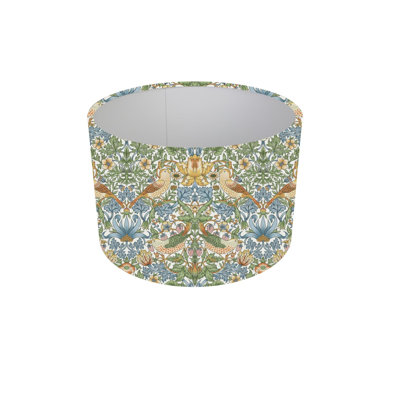 Drum Cotton Pendant Shade ( Screw On ) in Blue and Green