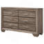 Commode de rangement Mid-Century à 6 tiroirs-1875541826