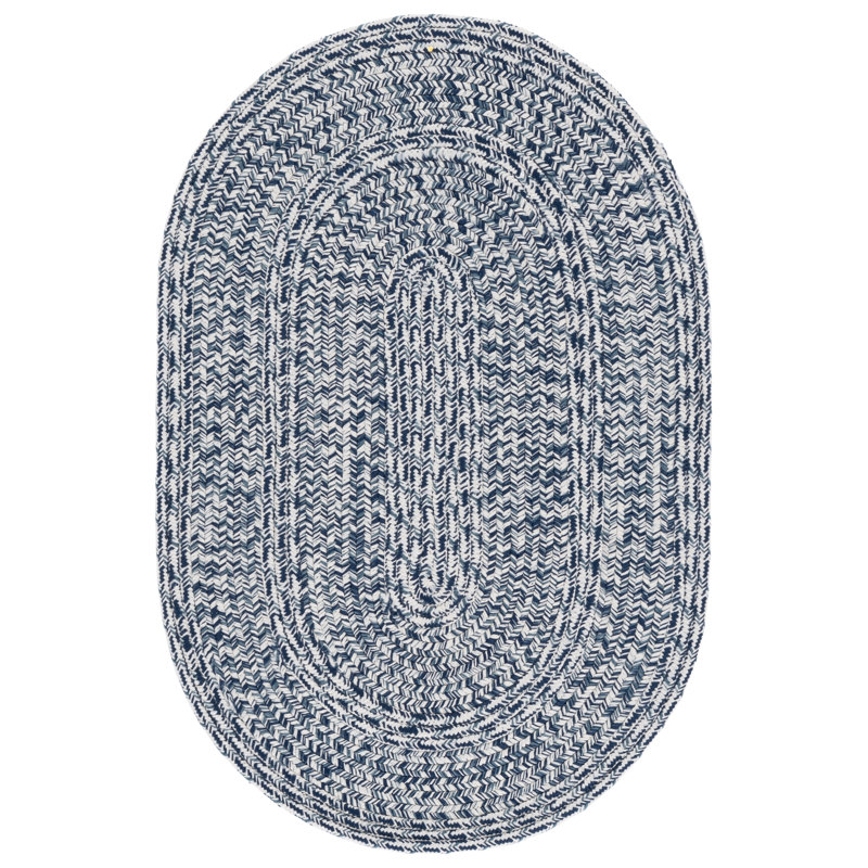 Braided 265 Hand Woven Performance Machine Washable No Pattern Rug, Oval 6' x 8'