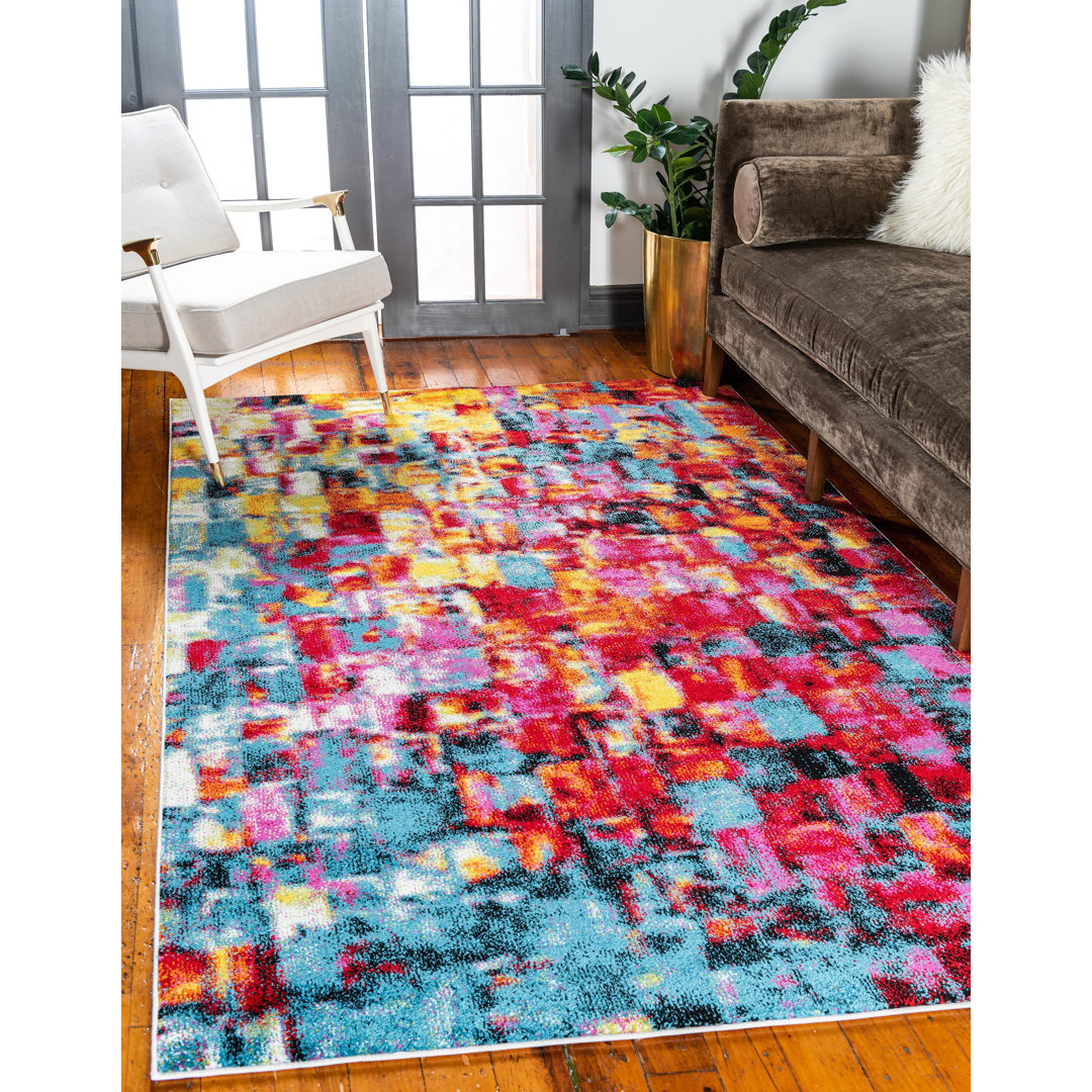 Marianne Abstract Indoor Rug Latitude Run® Rug 