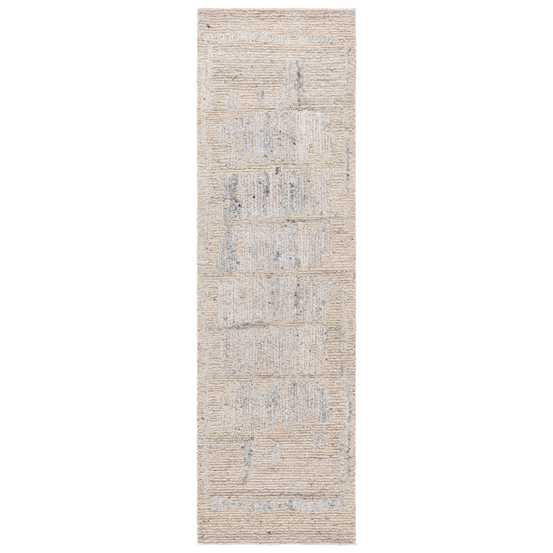 Tapis en laine touffeté à la main Pine 114, Tapis de couloir 2 pi 3 po x 8 pi