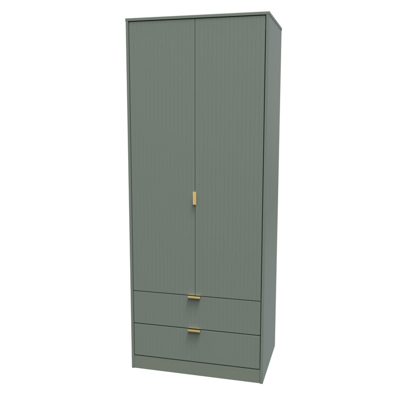 Becklyn Manufactured Wood Wardrobe, Reed Green