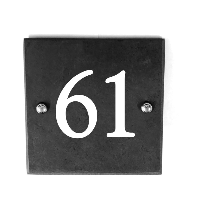 Sissy 15cm H Slate House Number