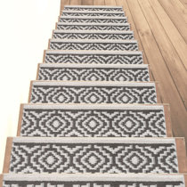 Anti-slip Carpet Runner & Stair Treads for Pets Bayside Charm wood