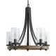 Stepas 5 Light Dimmable Chandelier