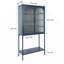 Armoire vitrée avec tablettes réglables Dalai-1557601186
