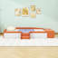 Lit de jour rembourré avec repose-pieds et garde-corps rembourrés-879761799-879761795
