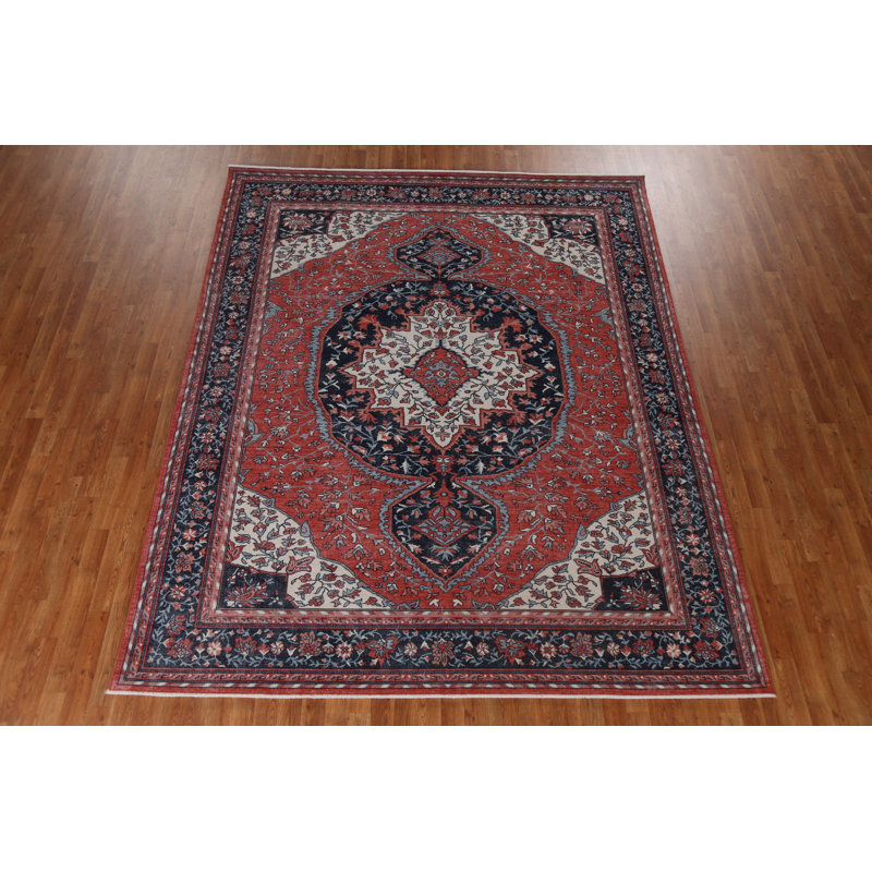 One-of-a-Kind 7'10" X 9'9" Wool Area Rug in Red
