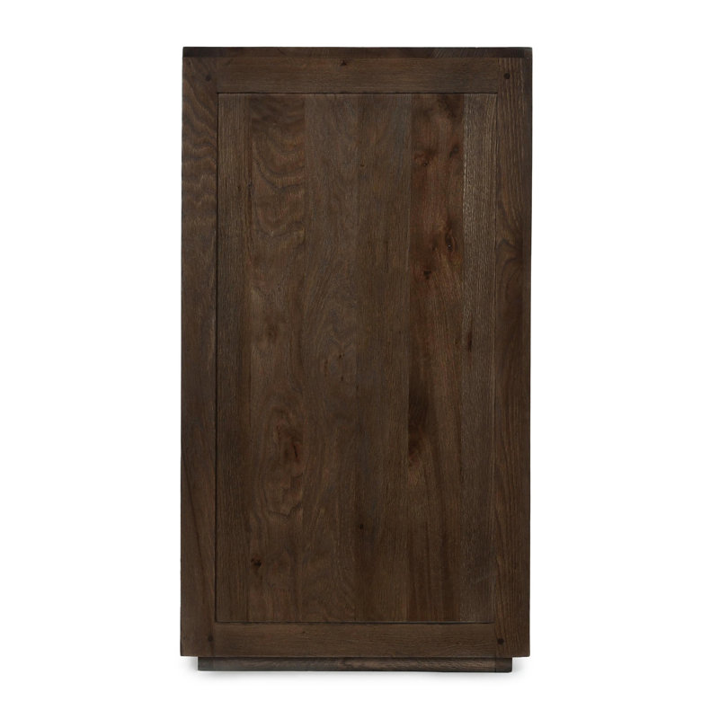 Bradley Oak Wood 2Dr Cabinet Cocoa Brown