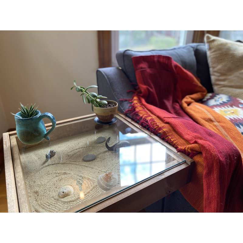 Glass Top End Table