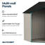 Suncast 96 in. W x 120 in. D Resin Storage Shed with Reinforced Floor and Lockable Handles, Made in the USA-2100446953