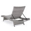 Chaise longue en osier crème