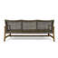 Chaise gracieuse à 3 places avec siège en bois élégant-71837044