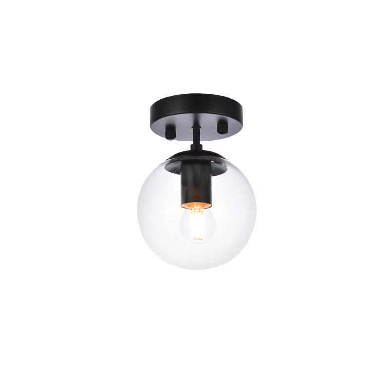 Alijiah Wall Sconce, Clear, Black