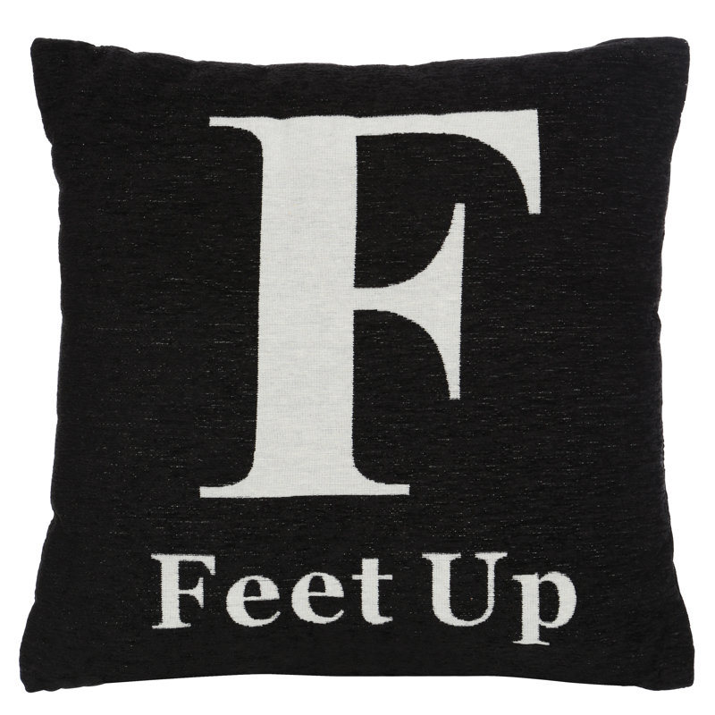 Whalley Square Cushion, Black